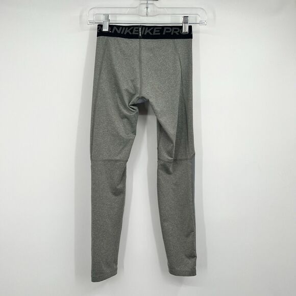 Lot 2 Nike Pro Dri Fit Tight Mens M Black Gray Cropped Leggings Workout Athletic - Picture 15 of 16
